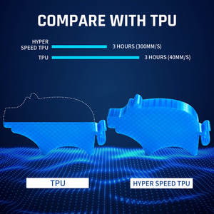 <span class=keywords><strong>Eryone</strong></span> Haute Vitesse 1.75mm <span class=keywords><strong>TPU</strong></span> Transparent Bleu 1KG pour Imprimante FDM Produit Plastique - Product Image 2