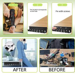 Hot bán Chất lượng cao màu đen văn phòng và nhà bàn Cáp lưu trữ dưới bàn làm việc - Product Image 5