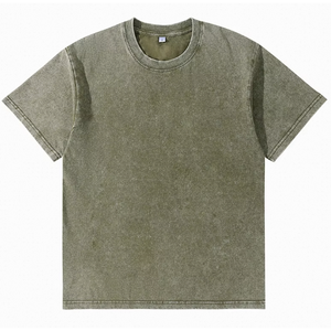 T-Shirt Oversize da Uomo 100% Cotone 230g con Logo Personalizzato, Metodo di Stampa Serigrafica, Lavata, T-Shirt Neutra per Adulti - Product Image 1