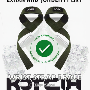 Correa de Muñeca de Nailon y Cuero con Neopreno para Fitness, Culturismo, Levantamiento de Pesas, Entrenamiento de Fuerza, Protector de Palma, Equipo de Seguridad - Product Image 3