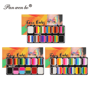 مهرجان قابل للتخصيص واضح الألوان ماكياج متعدد الألوان لوحة فنية لجسم الوجه - Product Image 5