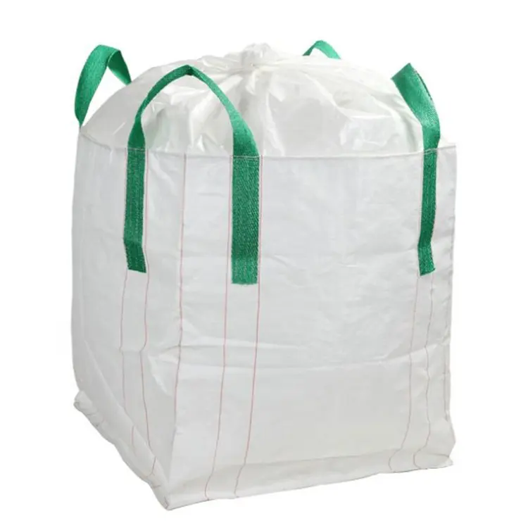 चीनी आपूर्तिकर्ता पीपी बुना थोक बड़ा टन बैग जंबो बैग पैकिंग के लिए पत्थर मछली भोजन चीनी सीमेंट रेत