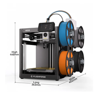 Imprimante 3D FDM multicolore haute vitesse Flashforge AD5X, nivellement automatique, volume d'impression 220x220x220mm, impression 4 couleurs IFS