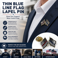 Nouvelles Épingles à Revers en Métal Poli au Design Original, Épingles à Revers Personnalisées avec Drapeau