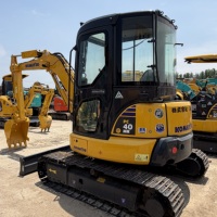 Excavatrice hydraulique d'occasion Komatsu PC40 polyvalente de 4 tonnes, excellente capacité de nivellement, fonctionnement fluide