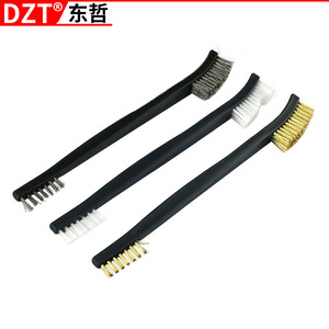 Dzt Wire Brush Set 3pc Steel Copper Stainless Steel Bristle Cleaning <b>Tool</b> For Hardware Maintenance - Product Image 2