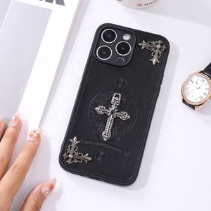 กระเป๋าและเคสโทรศัพท์มือถือสำหรับ iPhone 16 Pro 3D หนังถักออกแบบได้ตามต้องการสำหรับผู้ชายผู้หญิง - Product Image 1