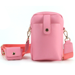 Sac bandoulière mini rose pour femme en cuir PU avec <span class=keywords><strong>pochette</strong></span> pour téléphone et sangle réglable – Stock disponible en entrepôt étranger - Product Image 3