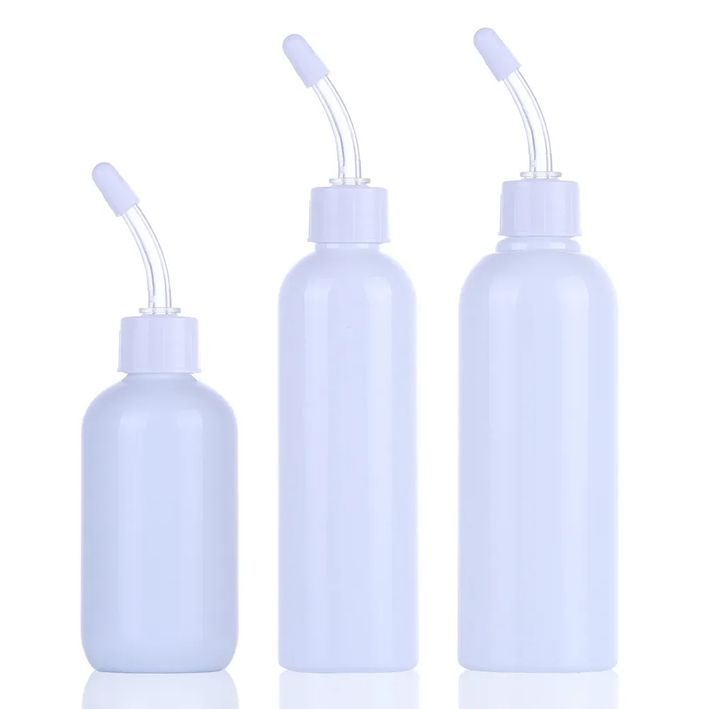 Botella de plástico desodorante de 2oz gotas con cabeza suave de silicona