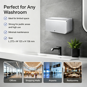 Secador de Manos Eléctrico Automático de Alta Velocidad para Baños de Hotel, Eficiente y Comercial - Product Image 5