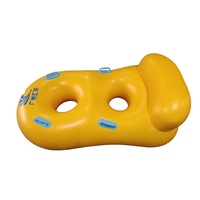 Toboggan aquatique gonflable en PVC de 2,5 cm de large, renforcé, avec soudure par chevauchement, logo personnalisé, double tube, dossier, pour intérieur et maison