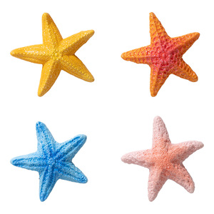 Adornos de Estrellas de Mar Artificiales de Resina Multicolores para Acuarios, Figuras Decorativas para Peceras, Micropaisajes, Bonsáis, Manualidades DIY - Product Image 5