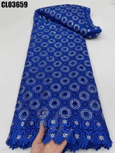 Encaje Soluble en agua suave de alta calidad, el más nuevo cordón grande de encaje Aso Ebi, tela elegante y cómoda Colthe para vestido de novia de <span class=keywords><strong>mujer</strong></span> - Product Image 3