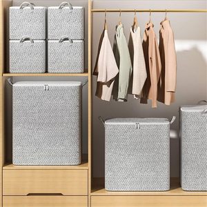<b>Large</b> Capacity Household Quilt <b>Storage</b> Bag Clothes Quilt <b>Storage</b> Bag Moving Living Room Bedroom Quilt Sorting <b>Storage</b> <b>Basket</b> - Product Image 2