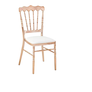 Wholesale <strong>Wedding</strong> Hotel Chair Iron Electroplated Gold Silver White Hotel Dining Chair Party Event Banquet Chair - Product Image 1