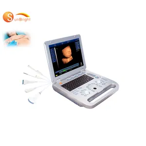 Laptop ecografo portatil 15" multifunctional high resolution 3D black and white ultrasound scanning equipment