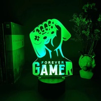 Forever gamer PS5 Game Zone 3D night Lamp – cadeau pour les Fans de jeux