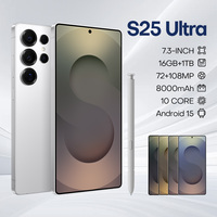 OEM 2024 S25Ultra 5G Smartphone 16GB + 1TB tam LCD ekran büyük cep telefonu ChatGPT4.5 LTE ROM küresel sürümü ile