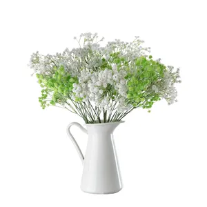 MW53460 Hot Selling Artificial Flower Plant White Gypsophila For Christmas Picks