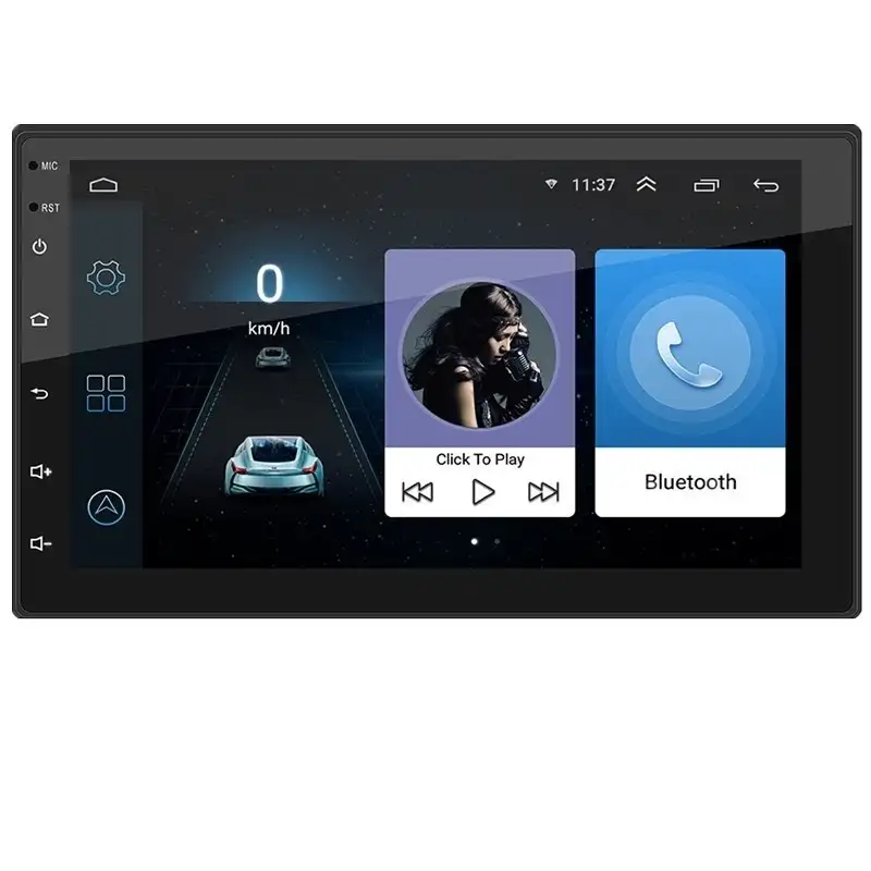 2 Din Android 8.1 araba multimedya Video oynatıcı 7 "evrensel 2DIN Stereo radyo GPS Volkswagen Nissan Hyundai Kia toyota LADA