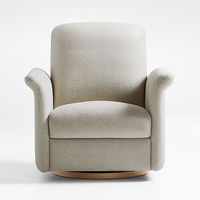Chaise pivotante blanche pour salon chambre et salon chaise d'appoint pivotante baril fauteuils de salon