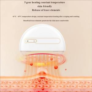 Peigne de massage électrique portable en jade naturel pour le soin du cuir chevelu avec fonction de vibration pour détendre les méridiens du cuir chevelu - Product Image 4