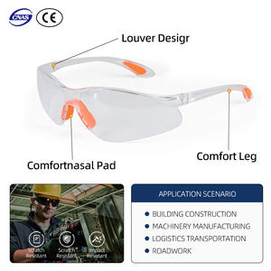 공장 직접 투명 안전 안경 작업 용 충격 방지 보호 안경 - Product Image 2