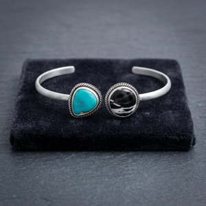 Wholesale Direct Factory 925 Solid <b>Silver</b> Turquoise Gemstone Handmade Cute Trendy Party Women Bangle <b>Bracelet</b> Fine Jewelry Gift - Product Image 3