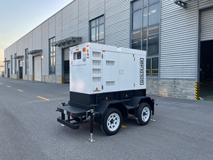 Goldlink Power Korea Gensetディーゼル発電機スーパーサイレントトラックセット価格ドイツトレーラー付き40kVA 32kW - Product Image 3