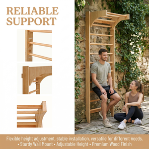 Échelle suédoise murale d'entraînement, équipement de gym multifonctionnel réglable pour la maison, physiothérapie, studio de danse, étirements - Product Image 5