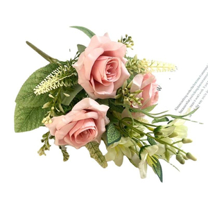 Nuevo Ramo de Rosas Artificiales de Alta Calidad para Boda, Decoración del Día de los Inocentes, Ramo de Rosas de Seda al por Mayor, Decoración del Hogar - Product Image 6