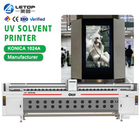 LETOP Factory Impresora UV de rollo a rollo para pancartas, máquina de impresión digital de inyección de tinta, plotter de solvente