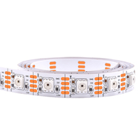 Lampu Strip LED Digital RGB GS8208 12V DC, 60 LED, Lebar 10mm, Dapat Diatur Secara Individual