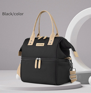 Borsa termica da Picnic esterna isolata a doppio strato alla moda borsa da pranzo portatile impermeabile a spalla singola Oxford - Product Image 6