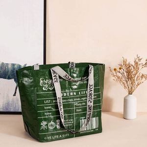 Top Quality Custom Digital Printing Design Large Capacity Waterproof Laminated Pp Woven Tyvek <b>Tote</b> Shopping Bags - Product Image 3
