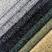 Matériaux de rembourrage Tissu de canapé Lot de stock Tissu en daim doux matelassé en polyester pour canapé