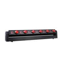 Projecteurs LED à tête mobile 6 yeux Laser RGBW avec contrôle DMX512 et indice de protection IP33 pour spectacles sur scène et en soirée