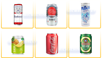 Machine de remplissage automatique à grande vitesse de canettes de boisson gazeuse, de soda, de cola, à 18 têtes