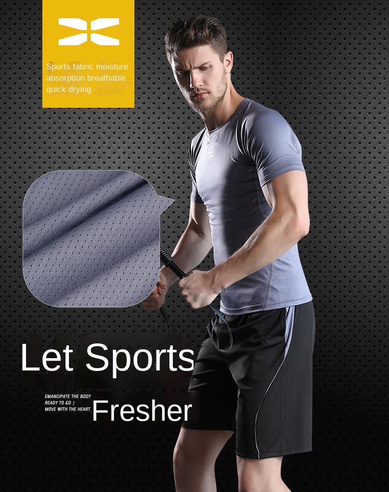 2021 running gym sports tights quick-drying clothes summer running clothes custom logo mens sportswear jogger suit