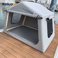 Nouvelle tente de pêche flottante électrique gonflable pour la famille en plein air sur le lac avec moteur