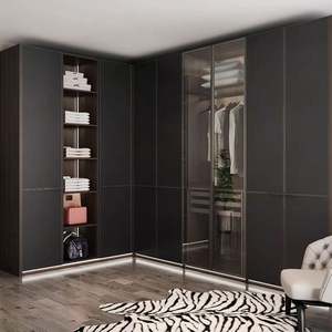 Meubles en bois Chambre garde-robe promenade dans les armoires personnalisées - Product Image 4