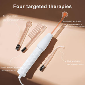 Masseur facial professionnel haute fréquence avec 4 têtes, thérapie cutanée multifonctionnelle pour stimuler le collagène et réduire les ridules - Product Image 5
