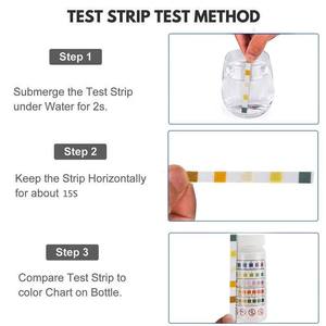 Bandelettes de test d'<span class=keywords><strong>eau</strong></span> multifonctions 5 en 1 pour piscine, <span class=keywords><strong>spa</strong></span> et aquarium : chlore, pH, alcalinité, dureté et plus encore - Product Image 5