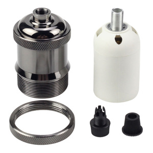 Cổ điển Đèn trần chủ E27 nhôm trang trí cơ sở ánh sáng với <span class=keywords><strong>Antique</strong></span> kim loại đồng thau và đồng vít ổ cắm - Product Image 4