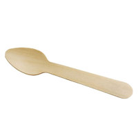Cuillères en bois jetables robustes, écologiques et biodégradables pour la restauration, les buffets, les mariages, les événements, les plateaux de fête
