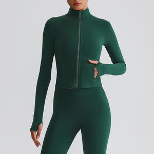 เสื้อโยคะแห้งเร็ว ผลิตจากวัสดุรีไซเคิล เป็นมิตรกับสิ่งแวดล้อม ป้องกันแสงแดด ยืดหยุ่น แขนยาว เหมาะสำหรับวิ่ง ออกกำลังกาย และเล่นกีฬา ระบายอากาศได้ดี - Product Image 5