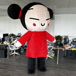 Fábrica personalizada adulto inflable <span class=keywords><strong>Lol</strong></span> muñeca niña mascota disfraz FIESTA DE Halloween publicidad felpa Anime & Bug estilo carnaval - Product Image 1