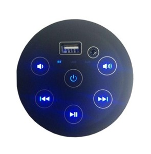 Altavoz Inalámbrico Estéreo <span class=keywords><strong>HiFi</strong></span> Mini Redondo Táctil para <span class=keywords><strong>Muebles</strong></span>, Sistema de Sonido para Sofá, Reproductor de Música con Luz LED, Alta Calidad 2025 - Product Image 1