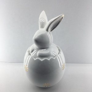 Taza de Café de Cerámica Dolomita con Forma de Conejo Animado en 3D, Personalizada con Conejito de Pascua, Color Blanco - Product Image 4