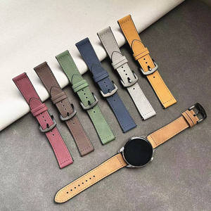 Correa de Reloj de Silicona y Cuero Resistente al Sudor, Venta al Por Mayor de Fábrica, para Samsung, Huawei y Universal, 20/22mm, Correa de Repuesto - Product Image 1